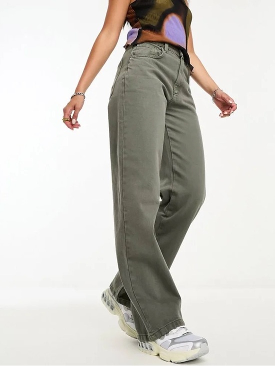 Cotton On Denim - NWT Cotton On Loose Straight Women’s Jeans Smokey Green and Khaki Size US 12